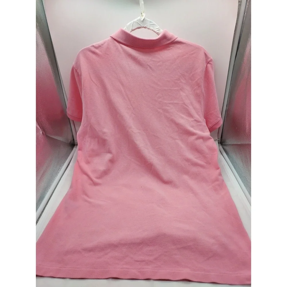 Polo JEAN COMPANY RALPH LAUREN Men's LARGE Short Sleeve Pink with RL Logo Shirt.